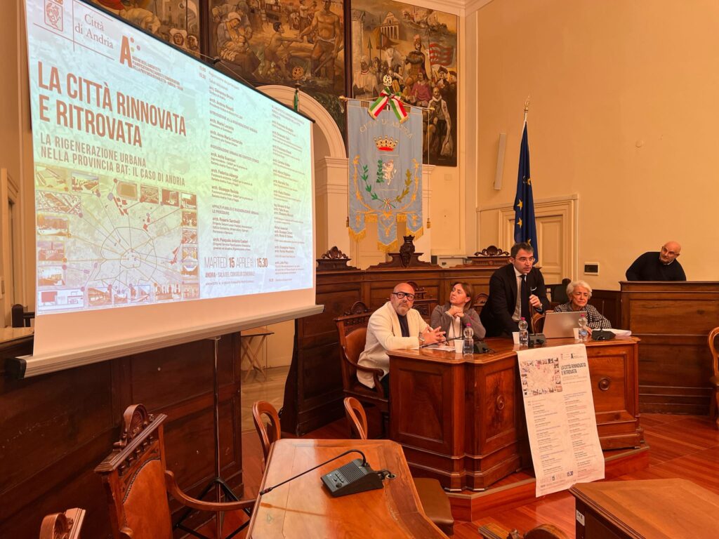 Sostenibilità, eredità culturale e modernità: la sfida della rigenerazione urbana con il racconto del “caso Andria”